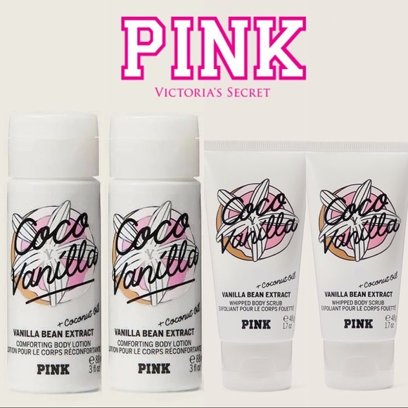 PINK Victoria's Secret Other - VS PINK Coco Lotion & Body Scrub Bundle